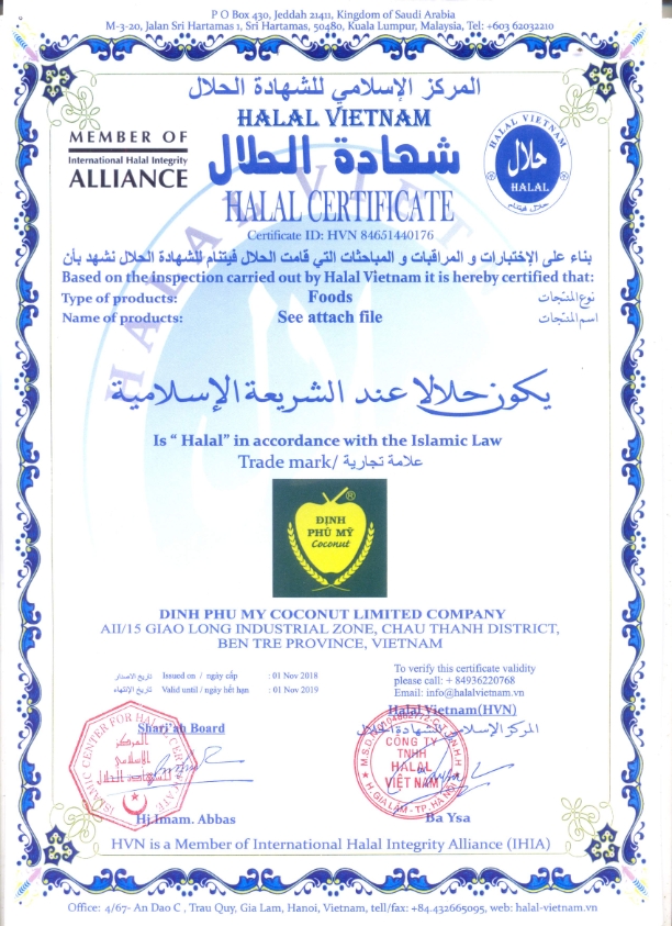 Halal cert 